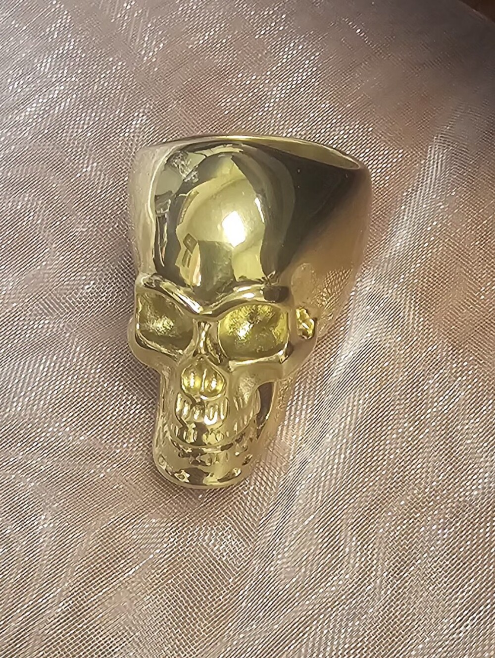 Gold Skull Statement Ring